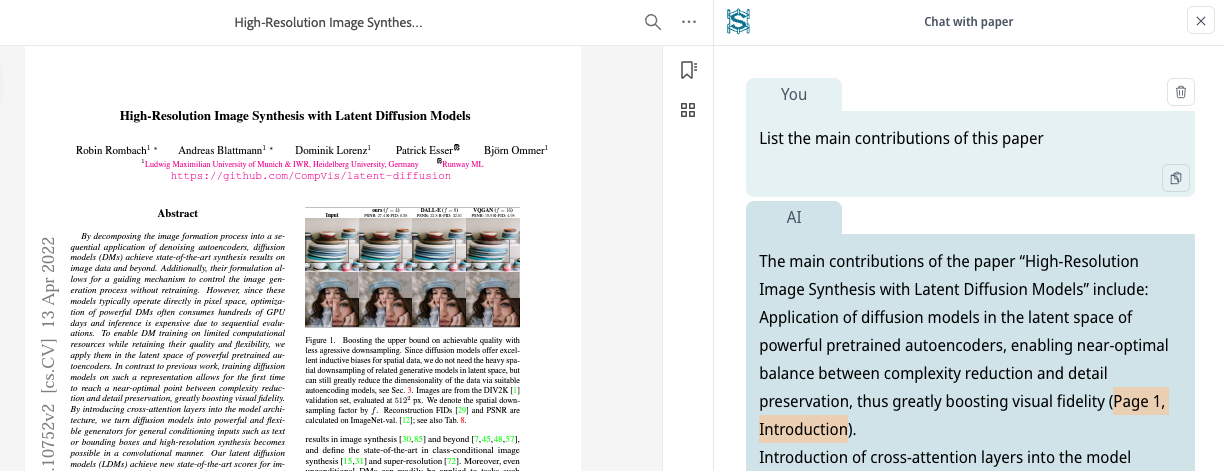   Chat with Single Paper